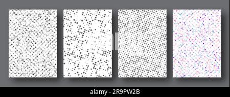 The layout of a geometric pattern with circles of different sizes. A set of templates for banner, poster, postcard and corporate design. The idea of i Stock Vector