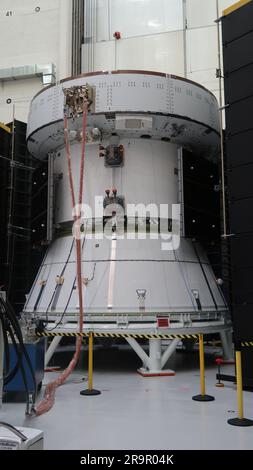 The European Service Module for Artemis II is in the Neil Armstrong ...