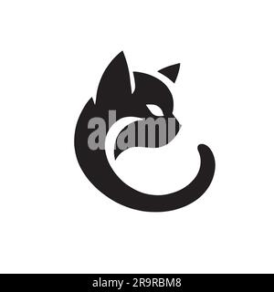 creative black cat logo Vector Symbol Icon Design Illustration Stock Vector  Image & Art - Alamy