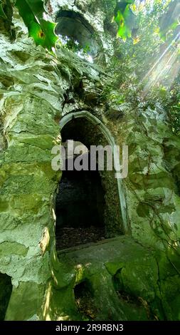 The grotto ruin talacre abbey wales uk Stock Photo