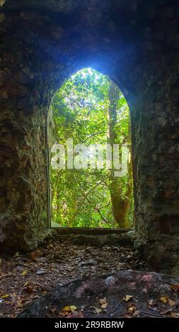 The grotto ruin talacre abbey wales uk Stock Photo