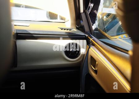 car air conditioner grid pane, Stock Photo