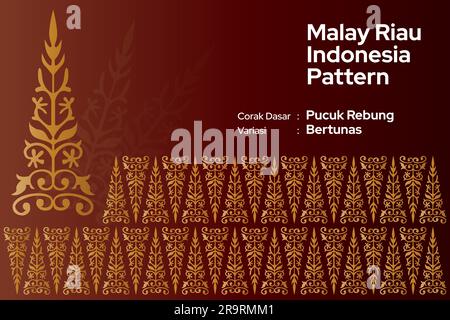 traditional songket or ulos or batik textile texture background vector or illustration from indonesia, sumatra island or medan batak, or malay malaysi Stock Vector