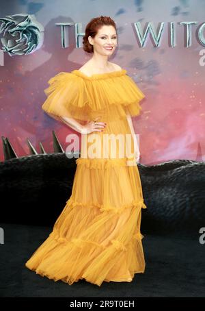 London, UK. 28th June, 2023. MyAnna Buring attends 'The Witcher' Season 3 UK Premiere at The Now Building at Outernet London. (Photo by Fred Duval/SOPA Images/Sipa USA) Credit: Sipa USA/Alamy Live News Stock Photo