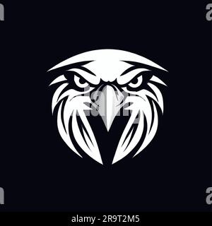 eagle logo on a white canvas Stock Vector