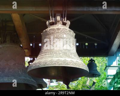 Old rusty bell on Monastery. Holy Trinity Ioninsky Monastery. KIEV UKRAINE  06 06 23 Stock Photo - Alamy