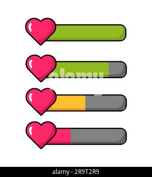 Game buttons in retro style set Stock Vector