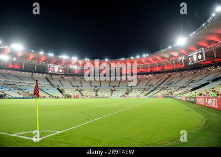 Rio De Janeiro, Brazil. 28th June, 2023. View of the arena during Flamengo x Aucas held at the Maracanã Stadium for the 6th round of the group stage of the Copa Libertadores, this Wednesday night (28), in Rio de Janeiro, RJ. Credit: Celso Pupo/FotoArena/Alamy Live News Stock Photo