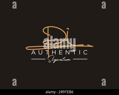 PI Signature Logo Template Vector Stock Vector Image & Art - Alamy