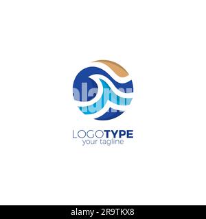 Abstract Wave Logo icon Stock Vector