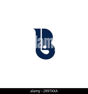 B Golf Logo Design. Letter B Icon Stock Vector