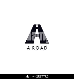 A Road Logo Design. Road Icon Design Stock Vector