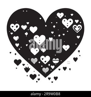 Valentine's Day Hearts and Symbols Stencil Set
