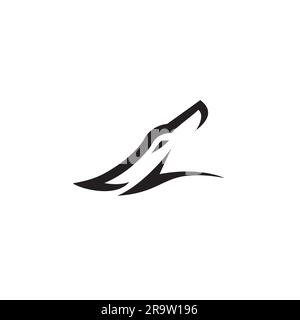 Abstract Wolf logo Design. Wolf Head Logo Stock Vector