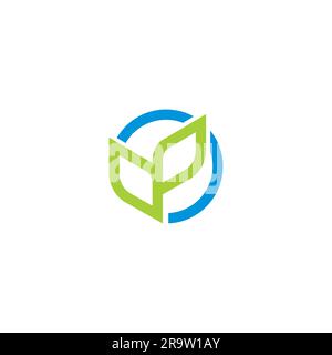 Leaf Logo Simple. Leaf Growth Logo Stock Vector