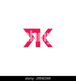 RK logo Simple Design Stock Vector