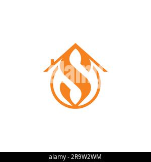 S Home Logo Simple. Letter S Logo. Real Estate Letter E Stock Vector