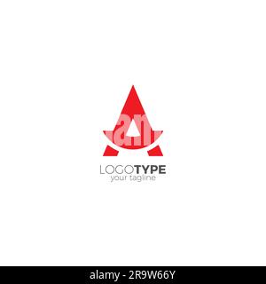 Arrow Letter A Logo. Letter A Smile Logo Stock Vector