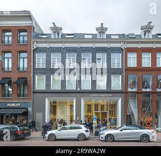 Amsterdam, Netherlands -Louis Vuitton store and shop front by