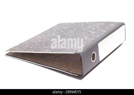 Gray Binder File Folder isolated on white background Stock Photo