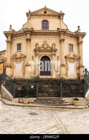 Chiesa delle Anime Sante del Purgarorio, XVIII century, Ragusa Ibla, Sicily, Italy. Stock Photo