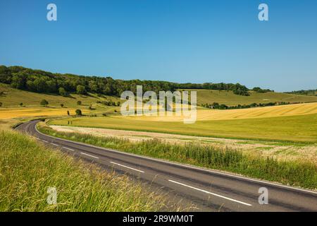 Long Furlong West Sussex. Stock Photo