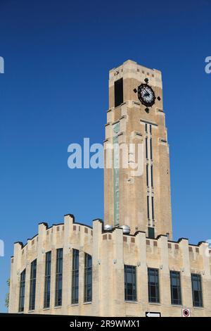 Architecture, Tower at Atwater Market, Montreal, Province of Quebec, Canada Stock Photo