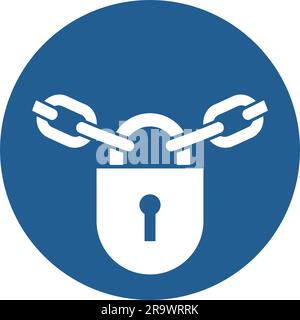 ISO 7010 M028 — install locks and keep locked Stock Vector