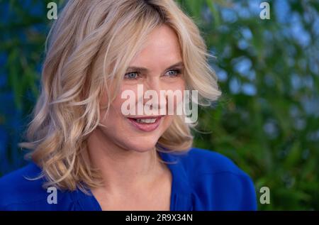 Munich, Germany. 29th June, 2023. Veronica Ferres, actress, attends a reception of the FilmFernsehFonds Bayern (FFF Bayern) during the Munich Film Festival. Credit: Sven Hoppe/dpa/Alamy Live News Stock Photo