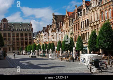 Old Market, Louvain, Leuven, Oude, Leuven, Flemish Brabant, Flanders, Belgium Stock Photo