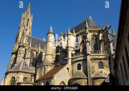 Senlis Cathedral, Cathedrale Notre-Dame de, Senlis, Oise, Picardy, France Stock Photo