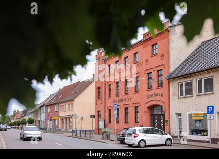 29 June 2023, Saxony-Anhalt, Halle (Saale): View of the renovated South  Boiling Hall (l) of the Salt Museum. After three and a half years of  reconstruction and renovation, the Technical Halloren- und