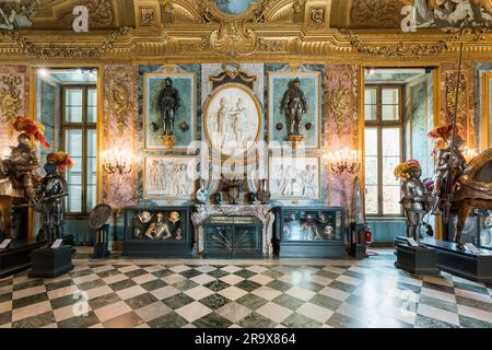 (Armeria) Reale, Royal Armoury, Palazzo Reale di Torino, Residence Palace of the Kings of Savoy, Turin, Piedmont, Italy, UNESCO World Heritage Site Stock Photo