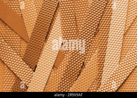 Orange abstract hexagonal background and texture Stock Photo