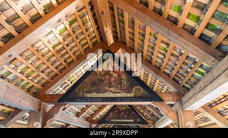 A Row Of Triangular Paintings In The Gables Of Lucerne s Famous