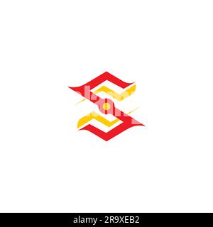 S Logo Strong look simple and modern design Stock Vector