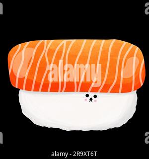 Sushi cartoon character Stock Photo