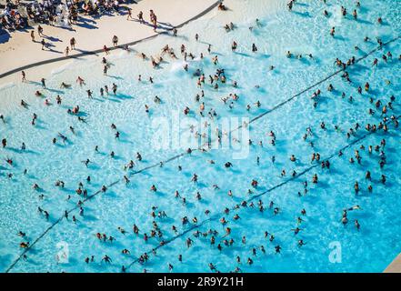 Aerial image of Canada's Wonderland, Ontario, Canada Stock Photo