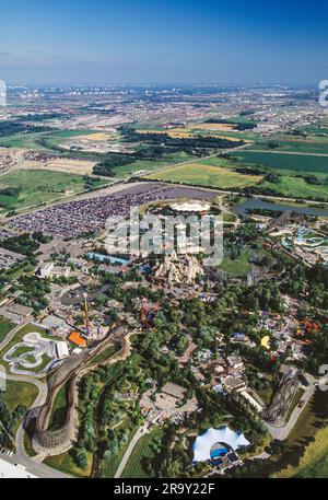 Aerial image of Canada's Wonderland, Ontario, Canada Stock Photo