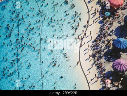 Aerial image of Canada's Wonderland, Ontario, Canada Stock Photo