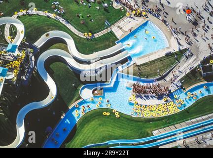 Aerial image of Canada's Wonderland, Ontario, Canada Stock Photo