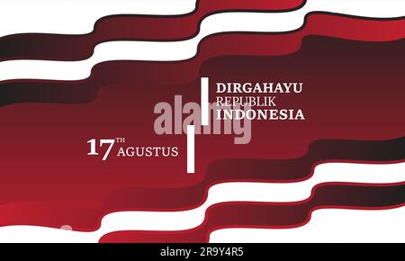 Indonesian Independence Day Vector Image ,Stock Photos, Vector, And Background Illustration Design Template Stock Vector