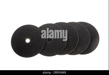 disks for angle or side grinder isolated on white background Stock Photo