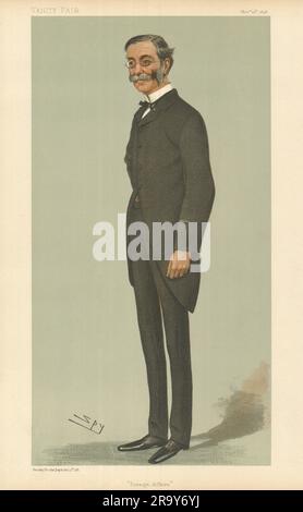 VANITY FAIR SPY CARTOON Thomas Henry Sanderson 'Foreign Affairs'. Politics 1898 Stock Photo