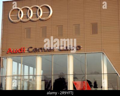 Cairo, Egypt, June 26 2023: Audi center Cairo, Audi AG, a German automotive manufacturer of luxury vehicles headquartered in Ingolstadt, Bavaria, Germ Stock Photo