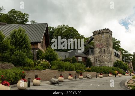 Ruby Falls building in Chattanooga Stock Photo