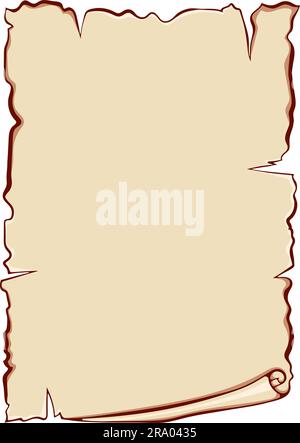 Vertical scroll paper color Stock Vector