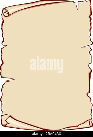 Vertical scroll paper color Stock Vector