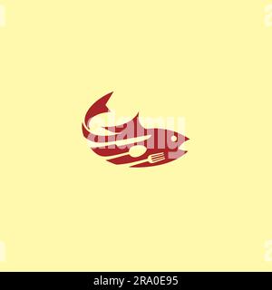 Fish Restaurant logo Unique. Sea Food Logo Stock Vector