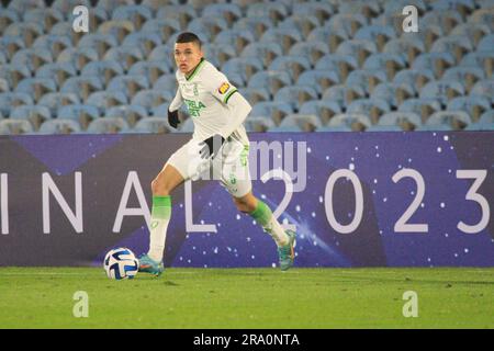 Montevideo, Uruguay. 29th Apr, 2023. Marlon of America Mineiro, during the match between Penarol and America Mineiro for the 6st round of Group F of Conmebol Sul-Americana 2023, at Centenario Stadium, in Montevideo, Uruguay on June 29. Photo: Pool Pelaez Burga/DiaEsportivo/DiaEsportivo/Alamy Live News Credit: DiaEsportivo/Alamy Live News Stock Photo